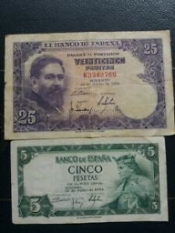 Billetes españoles antiguos 04-09-2021