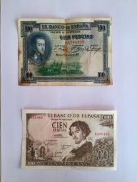 Billetes españoles antiguos 04-09-2021
